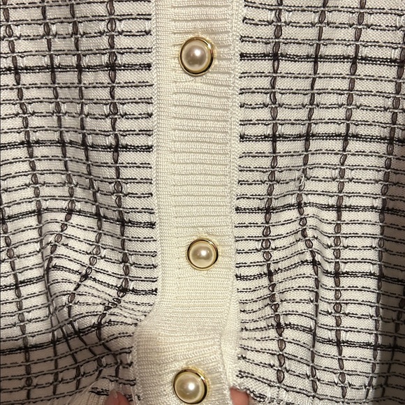 Nina Leonard 2-piece Tweed Cardi and Skirt Set size M - Picture 4 of 5